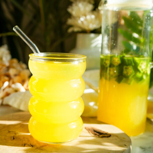 Pineapple Okra Juice